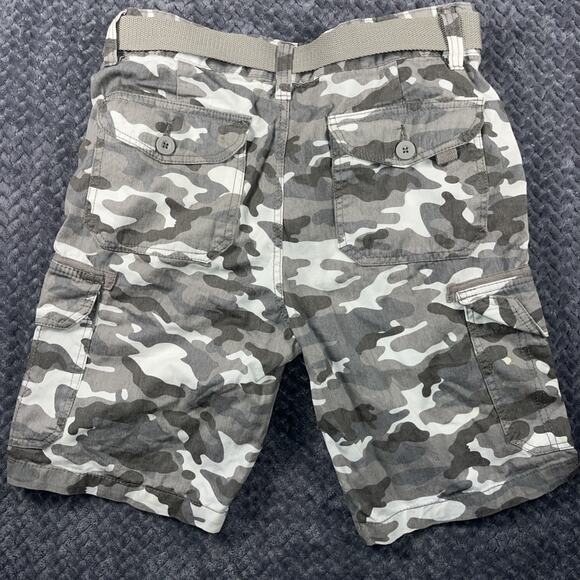 Beach Bros Shorts Mens Size 32 Camo Utility Cargo Canvas Belt-New with tag - Picture 10 of 10